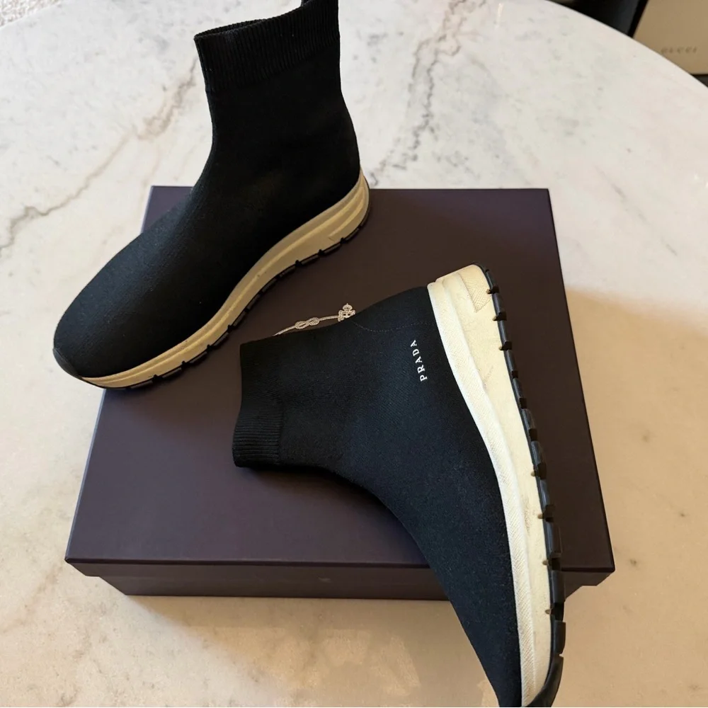 Prada high-top sock sneakers - Picture 7 of 10